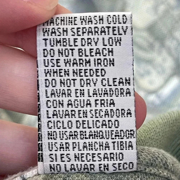 Vintage Bugle Boy Hawaiian Print Polo — Light Green & Tan Floral / 90s / XXL - Picture 10 of 10